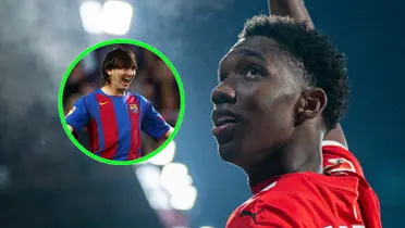 Lionel Messi y Yaser Asprilla Foto: FC Barcelona y Girona CF