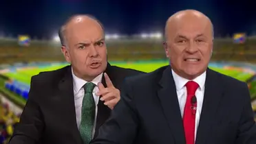 Los periodistas no se llevan del todo bien. Foto de fondo tomada de El Heraldo, de Vélez de Las 2 Orillas y de Mejía de el Pulzo.