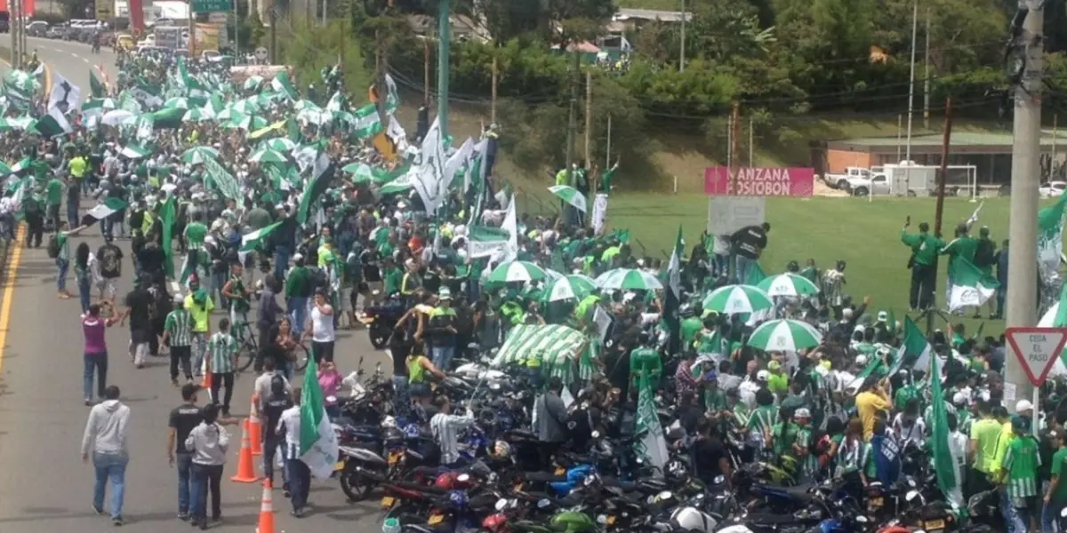 Los seguidores del ‘Verde’ registraron una gran asistencia para ver a su equipo como visitante ante el Boyacá Chicó.