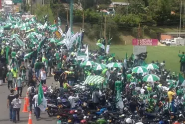 Los seguidores del ‘Verde’ registraron una gran asistencia para ver a su equipo como visitante ante el Boyacá Chicó.