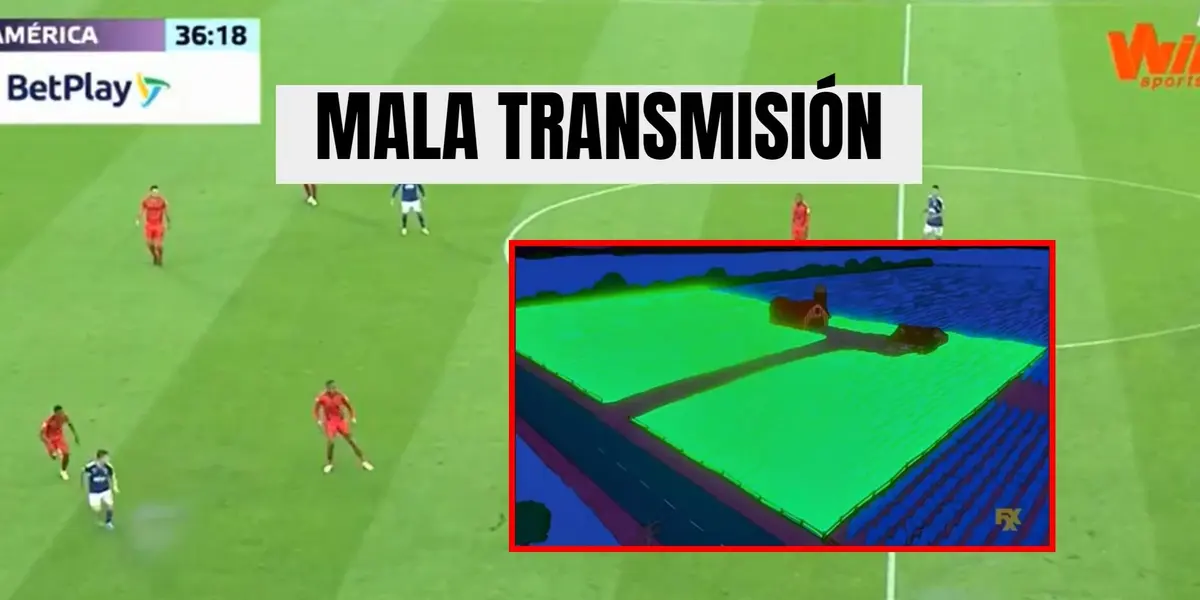 Los usuarios se quejaron por la calidad de la imagen la transmisión del partido.