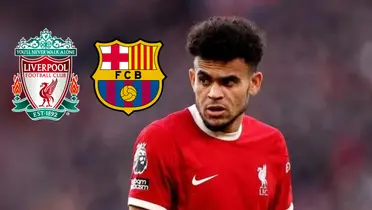 Luis Díaz con la camsieta del Liverpool