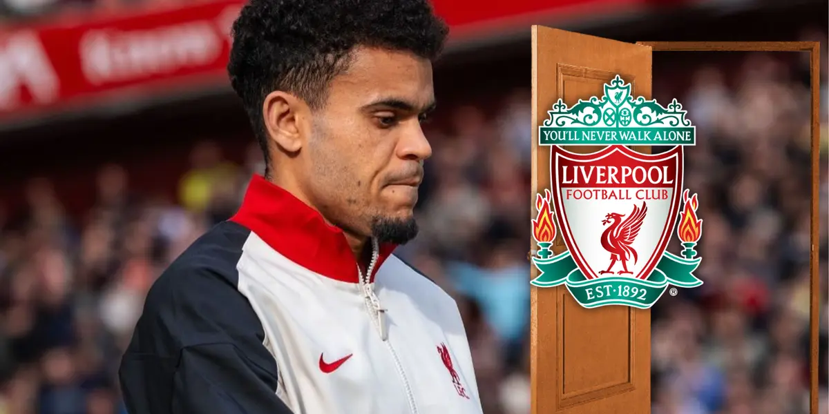 Luis Díaz ya tiene planeado su futuro y al parecer no es en el Liverpool Foto: LFC, Escudoteca y Pexels