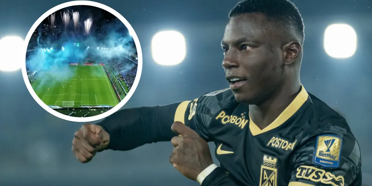 Marino Hinestroza y la nueva polémica en El Campín Foto: Captura de Win Sports y Transfermarkt