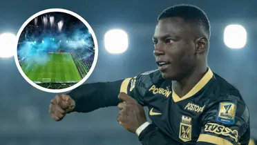 Marino Hinestroza y la nueva polémica en El Campín Foto: Captura de Win Sports y Transfermarkt