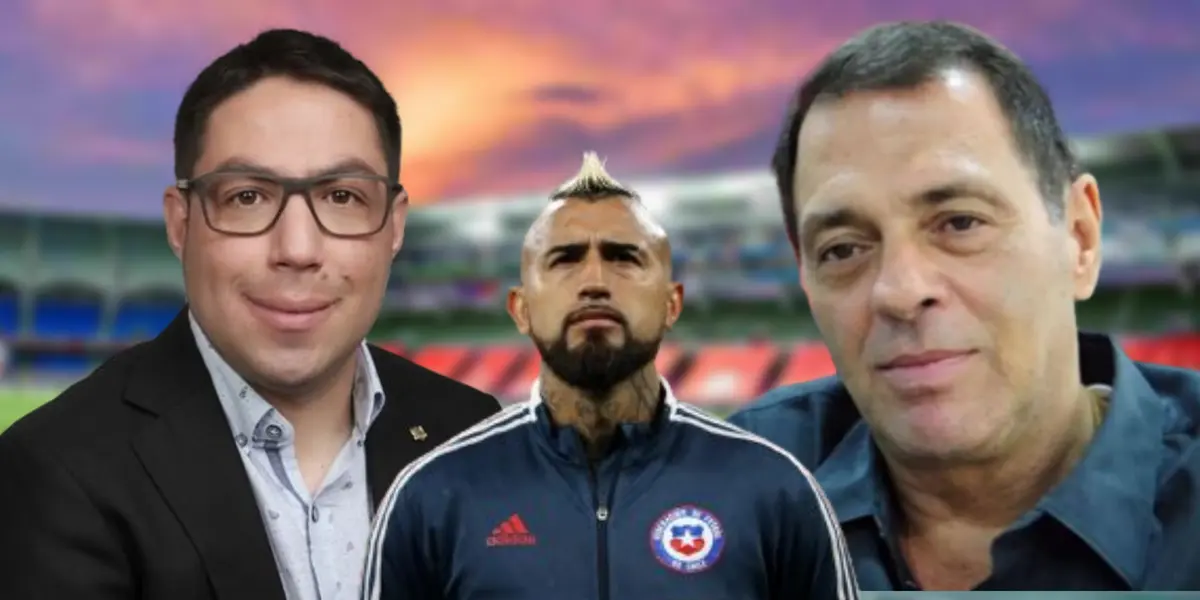 Matías Camacho, Arturo Vidal y Tulio Gómez.