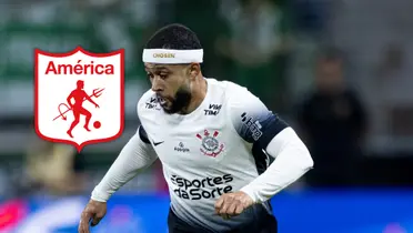 Memphis Depay, jugador del Corinthians de Sao Paulo Foto: Corinthians y Escudoteca
