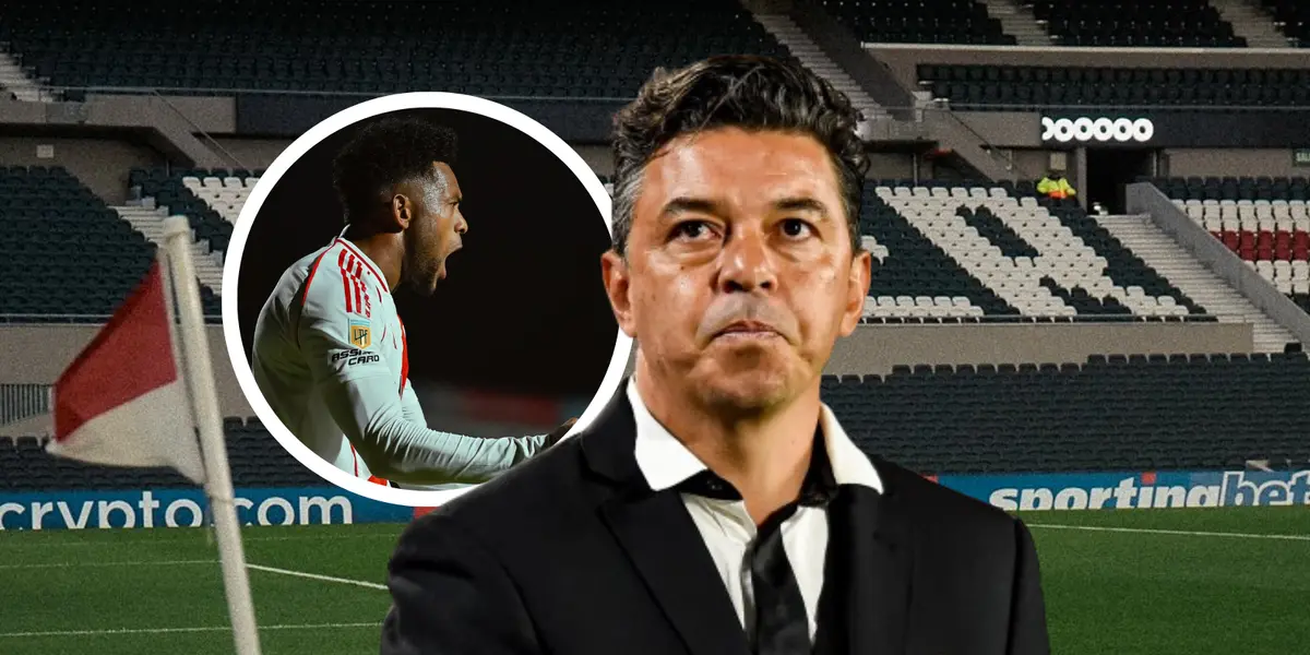 Miguel Ángel Borja y Marcelo Gallardo Foto: River Plate