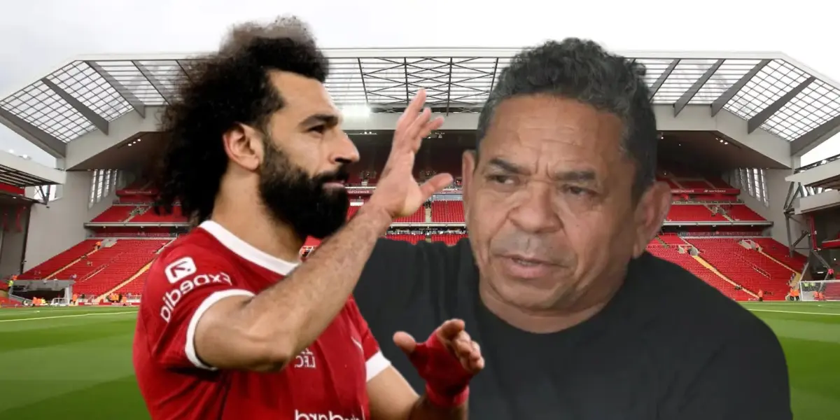 Mohamed Salah y Luis Díaz.