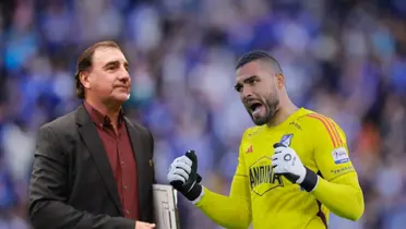 Néstor Lorenzo y Álvaro Montero Foto: AFP y El País