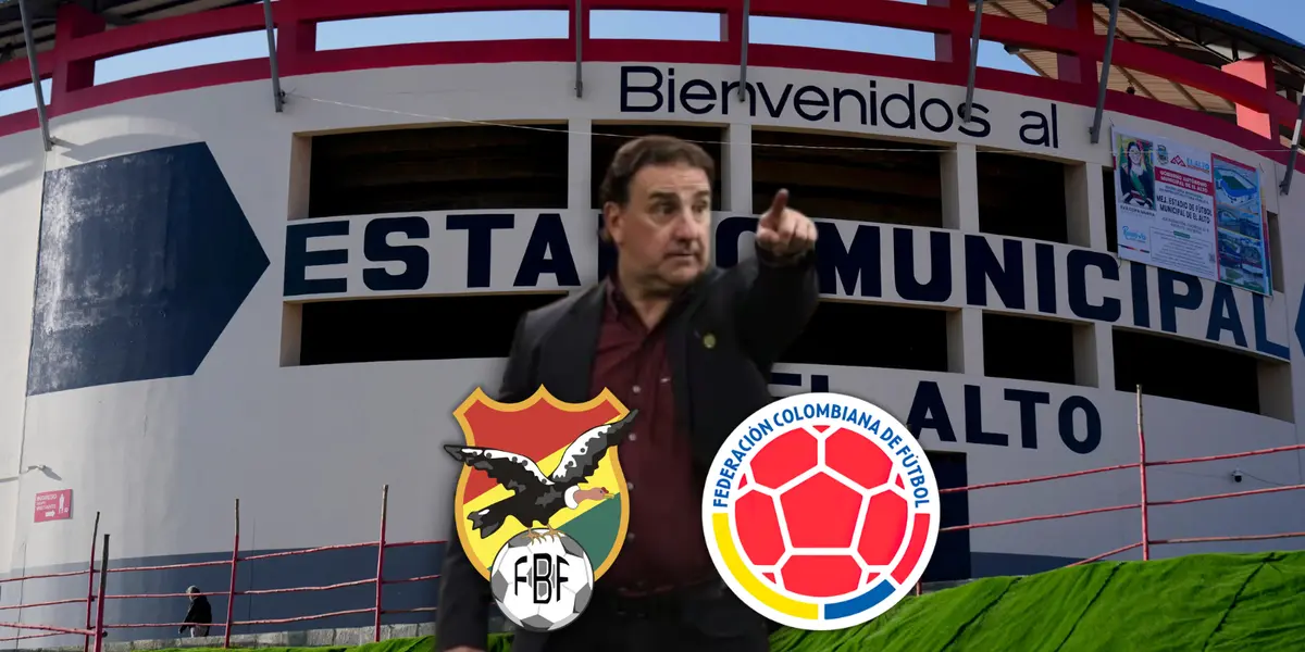 Néstor Lorenzo y Estadio Municipal de El Alto Foto: El Diario NY y EFE