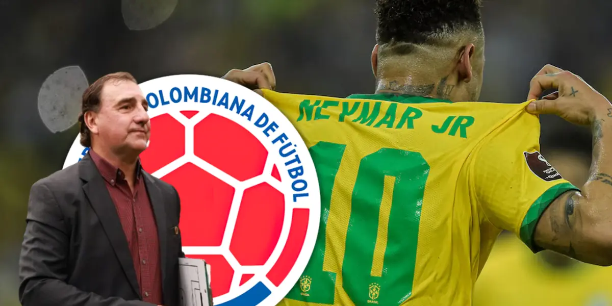 Neymar Jr y Néstor Lorenzo Foto: FCF, Escudoteca y CBF