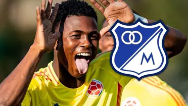 Neyser Villarreal, jugador de la Selección Colombia Sub 20 y Millonarios Foto: FCF, Escudoteca