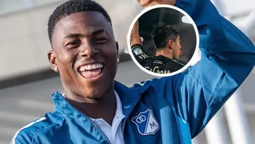 Neyser Villarreal y Daniel Ruiz, jugadores de Millonarios Foto: MFC