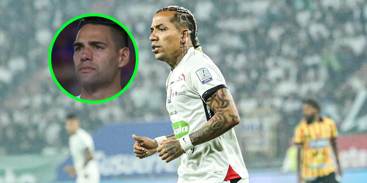 Radamel Falcao García y Dayro Moreno Foto: Captura de Win Sports y Once Caldas