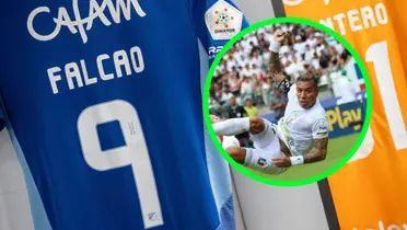 Radamel Falcao García y Dayro Moreno Foto: MFC y Once Caldas