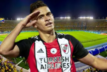 Rafael Santos Borré, delantero colombiano.