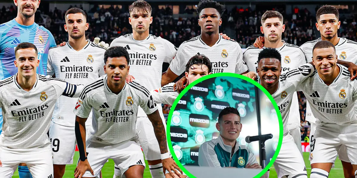 Real Madrid y James Rodríguez Foto: Real Madrid y Club León