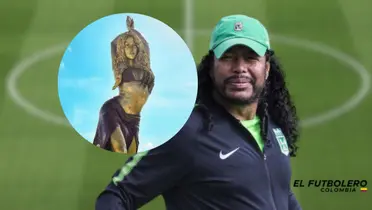 René Higuita y "Shakira". Foto: redes de Shakira y René.