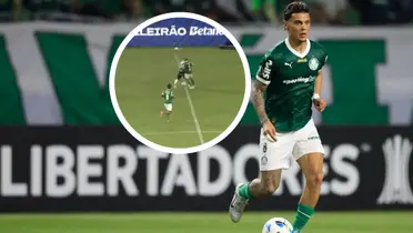 Richard Ríos y lo que hizo en Palmeiras este fin de semana Foto: Palmeiras y Escudoteca