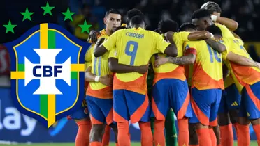 Selección Colombia vs Brasil Foto: FCF, Escudoteca