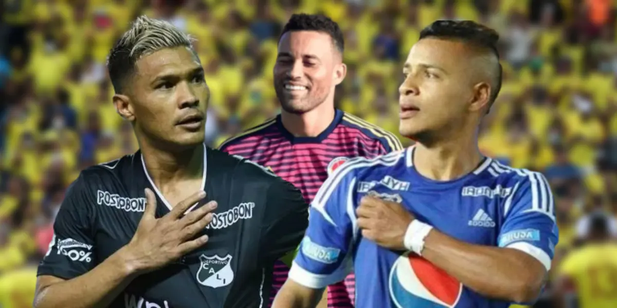 Teófilo Gutiérrez, José Luis Chunga y Jhonny y Ramírez.