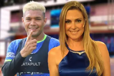 Teófilo Gutiérrez y Margarita Wais.