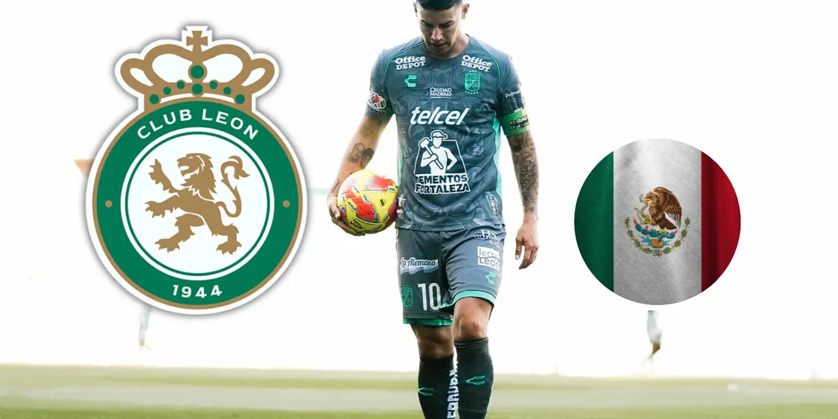 ¿Vino de paseo? Ojo al dato que habla de la actualidad de James Rodríguez en León. Foto: James Rodríguez y Escudoteca