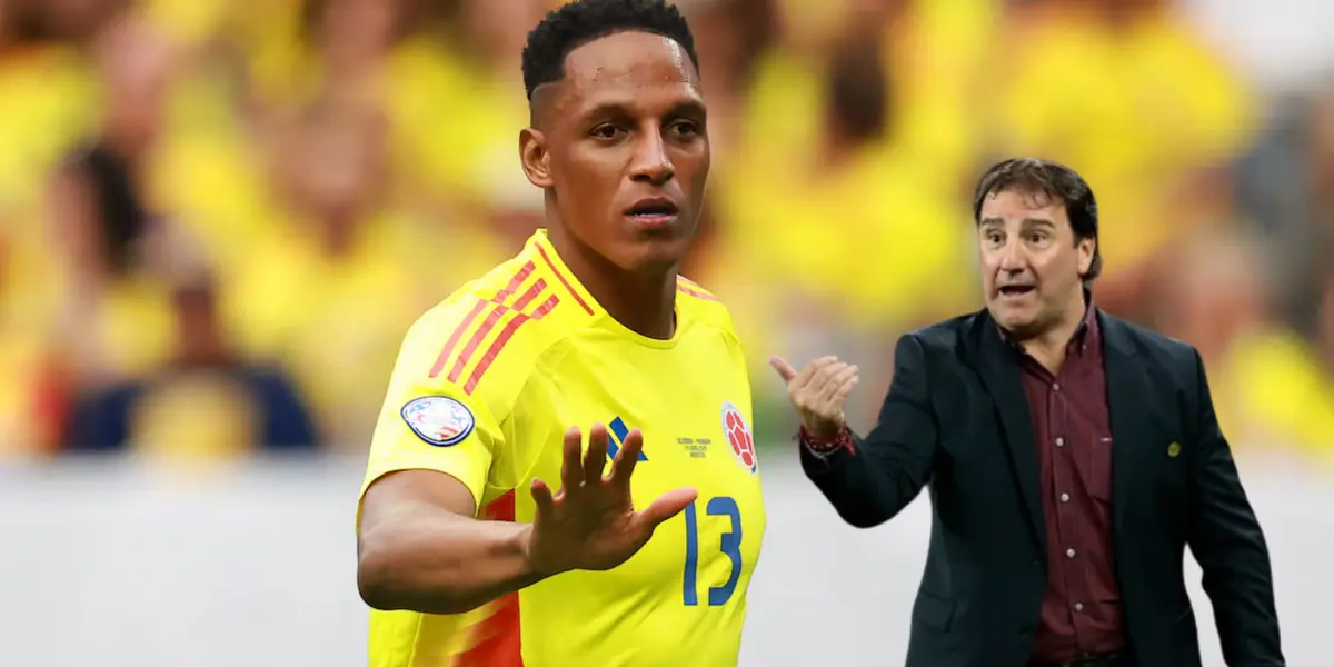 Yerry Mina y Néstor Lorenzo Foto: FCF Selección Col